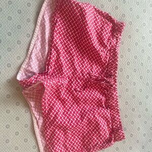 J. Crew Pink Athletic Shorts with Geometric Pattern